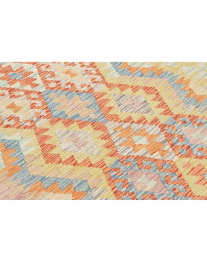 Tappeto Kilim Afghanistan marrone arancione 128x173