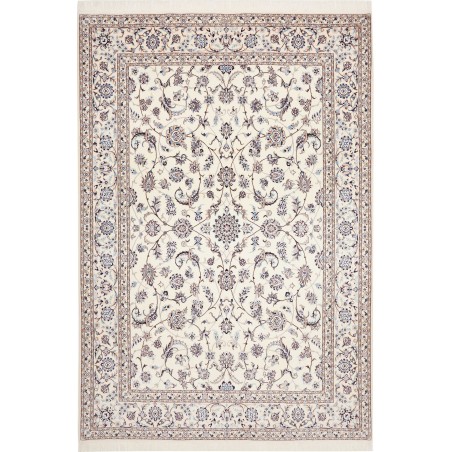 Tappeto Nain 6La Persia bianco grigio 205x296