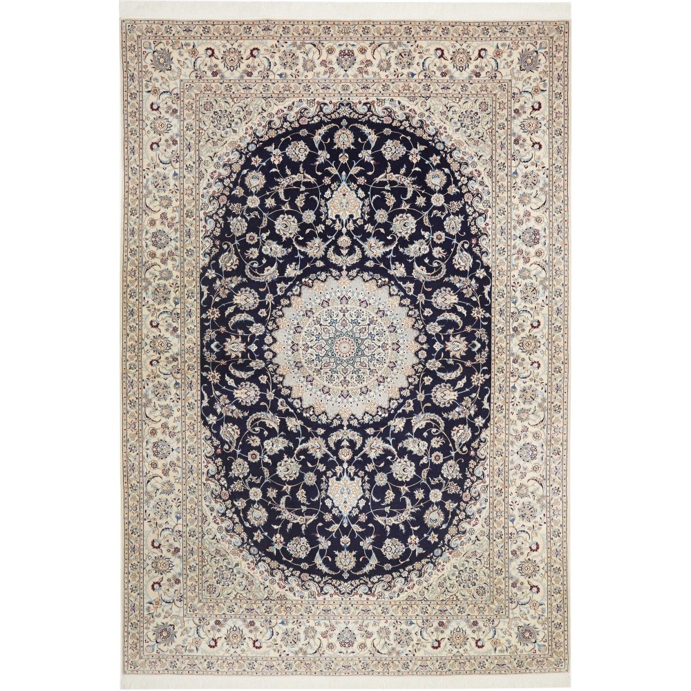 Tappeto Nain 6La Persia beige grigio 205x307 Tappeto Nain 6La Persia beige grigio 205x307