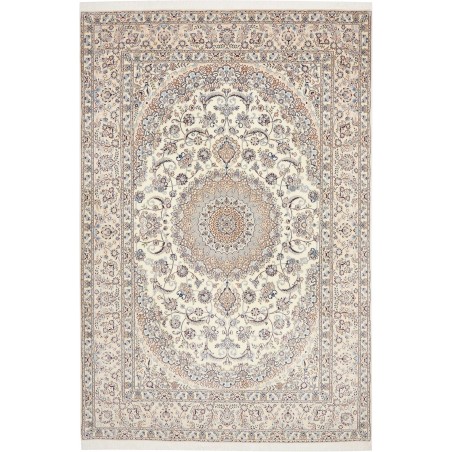 Tappeto Nain 6La Persia bianco grigio 208x317