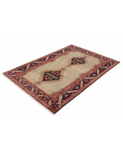 Tappeto Hosseinabad Persia marrone giallo 127x182