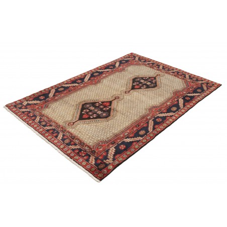 Tappeto Hosseinabad Persia marrone giallo 127x182