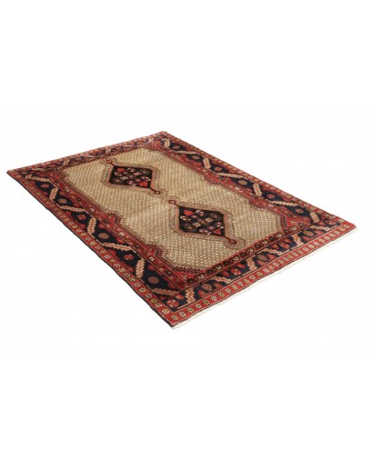 Tappeto Hosseinabad Persia marrone giallo 127x182
