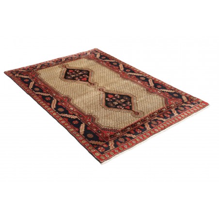 Tappeto Hosseinabad Persia marrone giallo 127x182