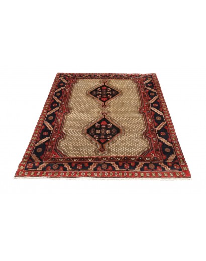 Tappeto Hosseinabad Persia marrone giallo 127x182