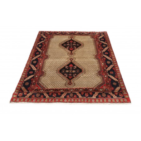 Tappeto Hosseinabad Persia marrone giallo 127x182