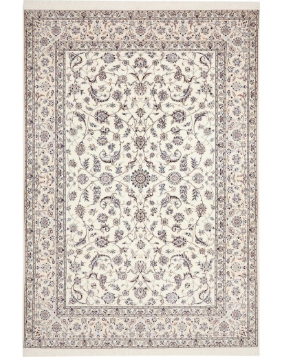 Tappeto Nain 6La Persia bianco grigio 211x306