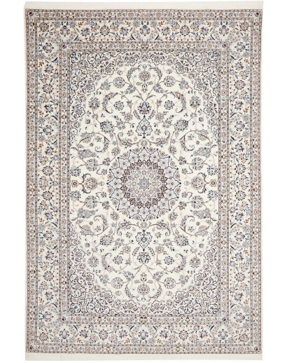Tappeto Nain 6La Persia bianco grigio 210x307