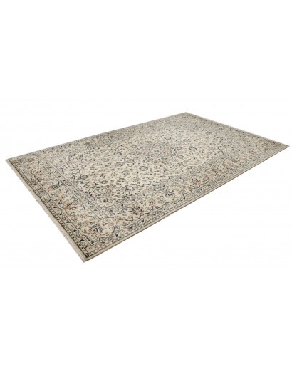 Tappeto Kashan Persia bianco grigio 198x310
