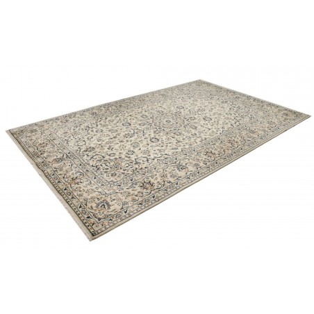 Tappeto Kashan Persia bianco grigio 198x310