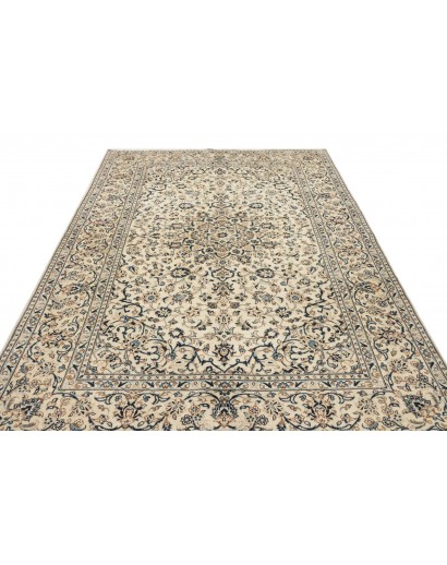 Tappeto Kashan Persia bianco grigio 198x310