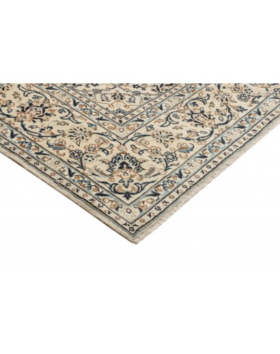 Tappeto Kashan Persia bianco grigio 198x310