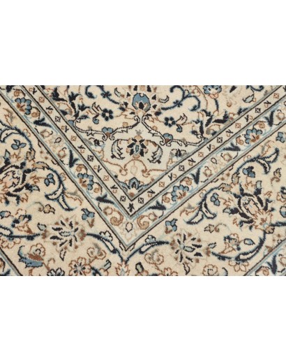 Tappeto Kashan Persia bianco grigio 198x310