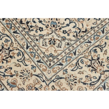 Tappeto Kashan Persia bianco grigio 198x310