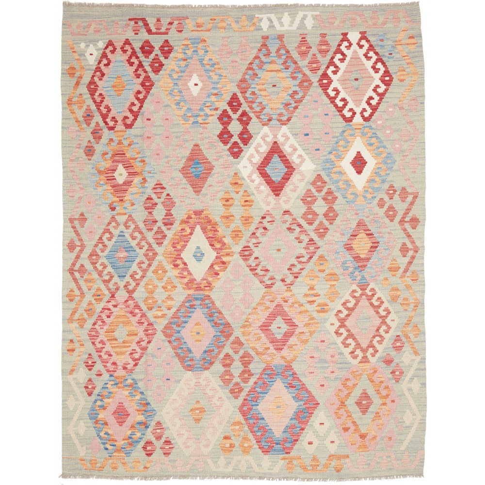 Tappeto Kilim Afghanistan marrone beige 151x194 Tappeto Kilim Afghanistan marrone beige 151x194