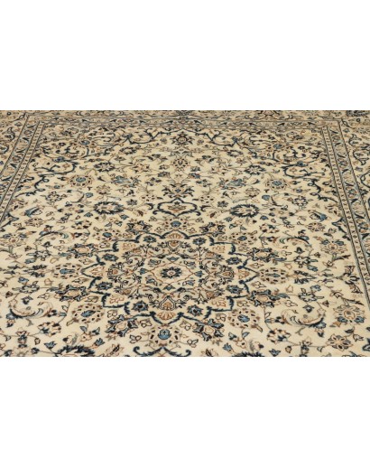 Tappeto Kashan Persia bianco grigio 198x310
