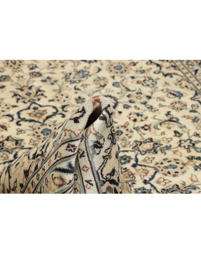 Tappeto Kashan Persia bianco grigio 198x310