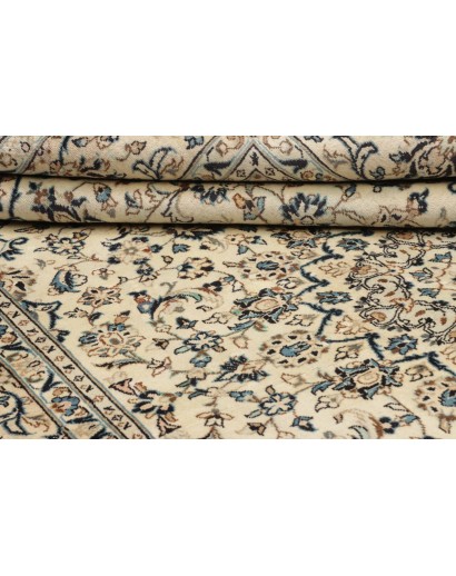 Tappeto Kashan Persia bianco grigio 198x310