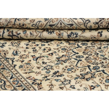 Tappeto Kashan Persia bianco grigio 198x310