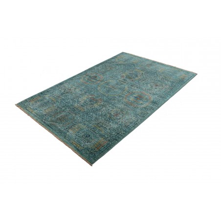 Tappeto Mamlouk Pakistan azzurro beige 124x187