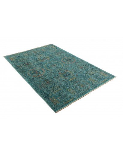 Tappeto Mamlouk Pakistan azzurro beige 124x187
