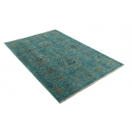 Tappeto Mamlouk Pakistan azzurro beige 124x187