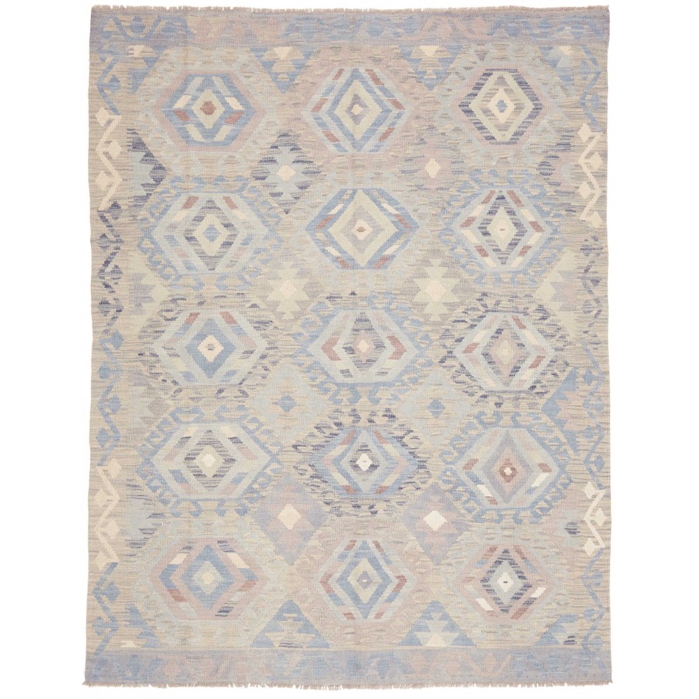 Tappeto Kilim Afghanistan beige grigio 152x198 Tappeto Kilim Afghanistan beige grigio 152x198