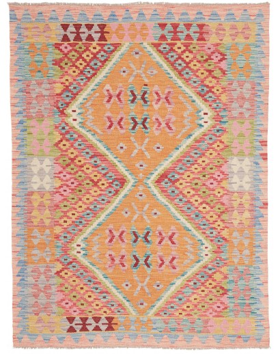 Tappeto Kilim Afghanistan marrone bianco 150x200