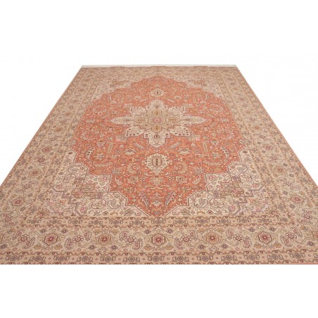 Tappeto Tabriz 50 Raj Persia beige bianco 248x350