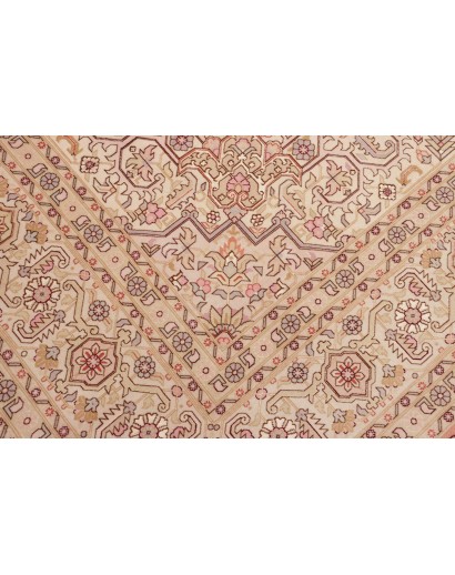 Tappeto Tabriz 50 Raj Persia beige bianco 248x350