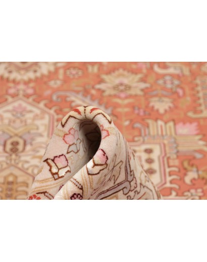 Tappeto Tabriz 50 Raj Persia beige bianco 248x350