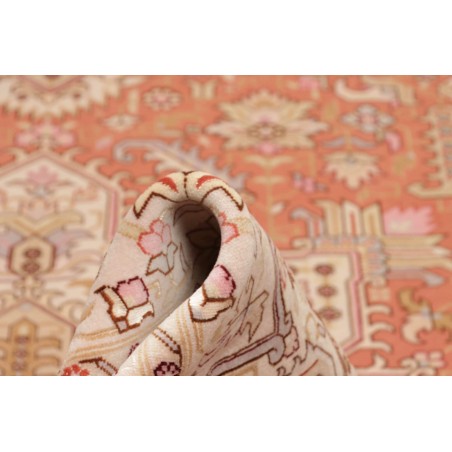 Tappeto Tabriz 50 Raj Persia beige bianco 248x350