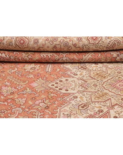 Tappeto Tabriz 50 Raj Persia beige bianco 248x350