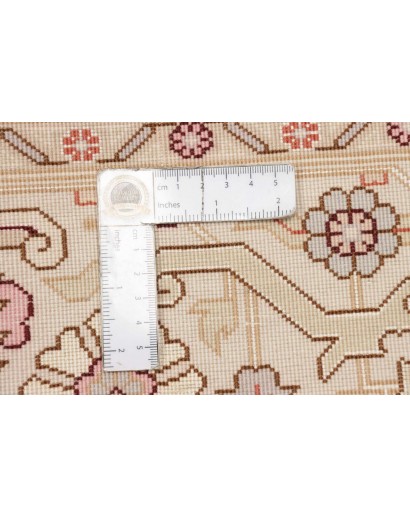 Tappeto Tabriz 50 Raj Persia beige bianco 248x350