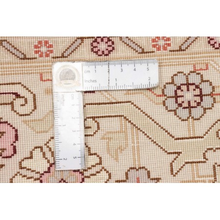 Tappeto Tabriz 50 Raj Persia beige bianco 248x350