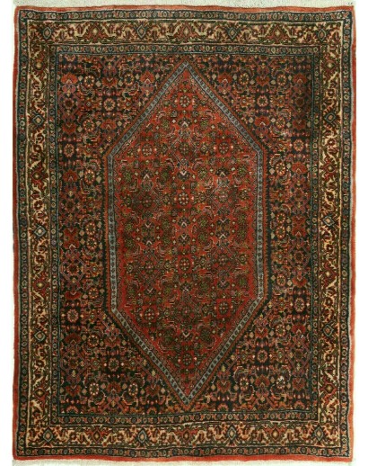Tappeto Bidjar Persia verde marrone 78x102