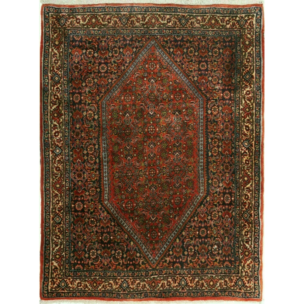 Tappeto Bidjar Persia verde marrone 78x102 Tappeto Bidjar Persia verde marrone 78x102