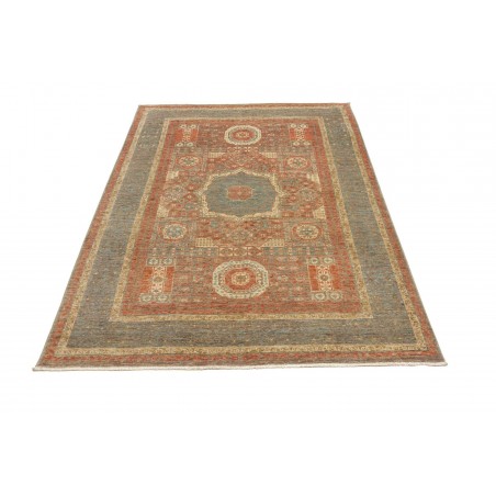 Tappeto Mamlouk Pakistan marrone giallo 127x189