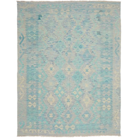 Tappeto Kilim Afghanistan azzurro 156x205