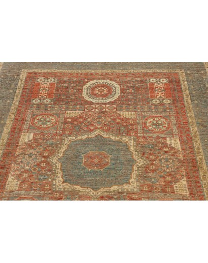Tappeto Mamlouk Pakistan marrone giallo 127x189