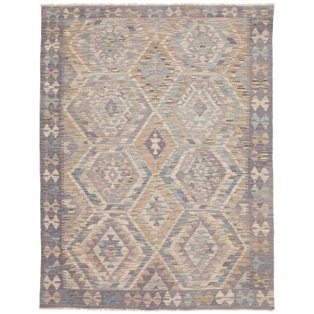 Tappeto Kilim Afghanistan azzurro bianco 153x205