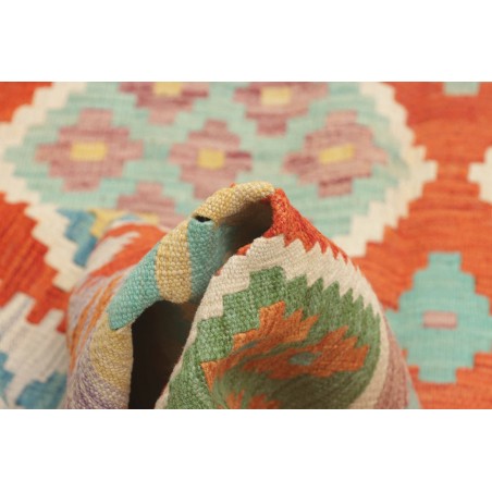 Tappeto Kilim Afghanistan marrone rosso 204x297