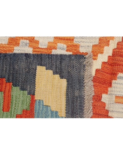 Tappeto Kilim Afghanistan marrone rosso 204x297