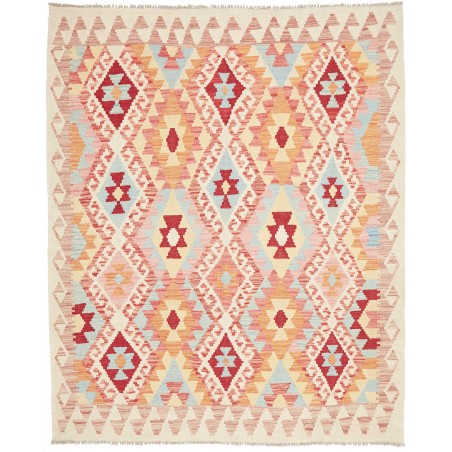 Tappeto Kilim Afghanistan giallo marrone 160x197