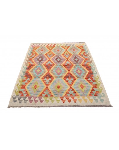 Tappeto Kilim Afghanistan marrone 127x173
