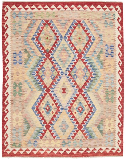 Tappeto Kilim Afghanistan beige marrone 158x196