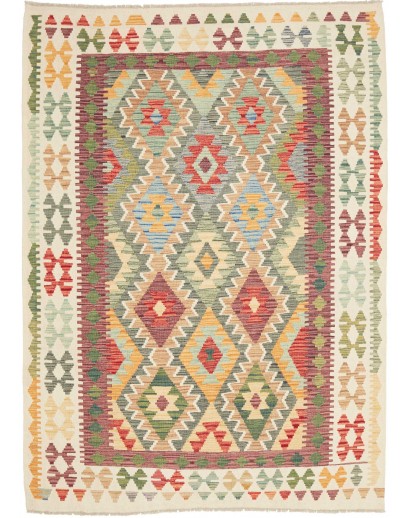 Tappeto Kilim Afghanistan marrone 153x210