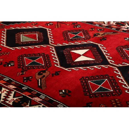 Tappeto Shiraz Persia blu beige 175x253