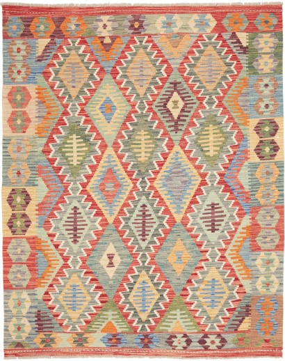 Tappeto Kilim Afghanistan marrone 159x198