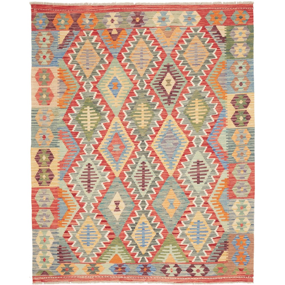 Tappeto Kilim Afghanistan marrone 159x198 Tappeto Kilim Afghanistan marrone 159x198